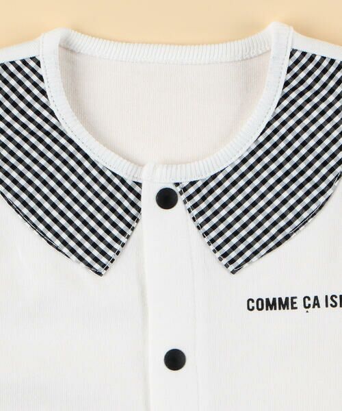COMME CA ISM / コムサイズム ベビー・キッズグッズ | ギンガムチェック おしりパッチロゴ ツーウェイオール | 詳細3