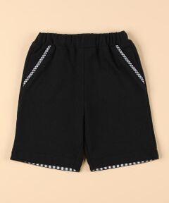 COMME CA ISM / コムサイズム ベビー・キッズグッズ | ギンガムチェック使い インレイハーフパンツ