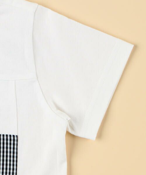 COMME CA ISM / コムサイズム ベビー・キッズグッズ | ギンガムチェック使い パッチワーク半袖Tシャツ(ベビーサイズ) | 詳細3