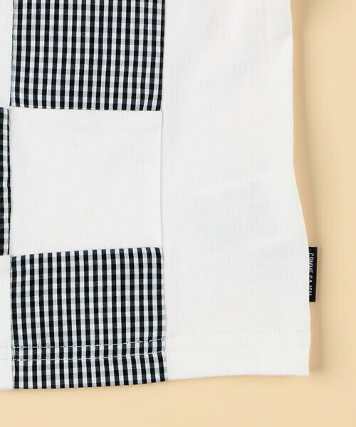 COMME CA ISM / コムサイズム ベビー・キッズグッズ | ギンガムチェック使い パッチワーク半袖Tシャツ(ベビーサイズ) | 詳細4