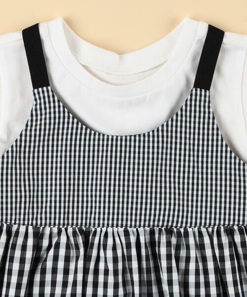 COMME CA ISM / コムサイズム ベビー・キッズグッズ | ギンガムチェック キャミソール＆Tシャツセット(ベビーサイズ) | 詳細2