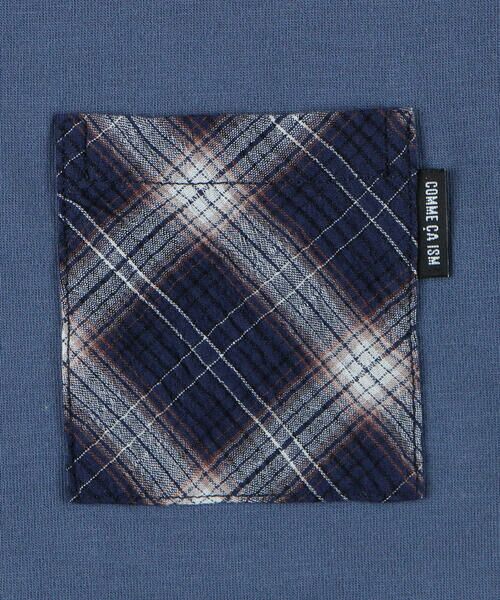 COMME CA ISM / コムサイズム ベビー・キッズグッズ | ワッシャーチェック使い 半袖Tシャツ(ベビーサイズ) | 詳細8