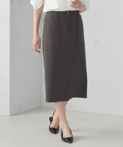 COMME CA ISM / コムサイズム ミニ・ひざ丈スカート | ポリエステルドライツイル　タイトスカート