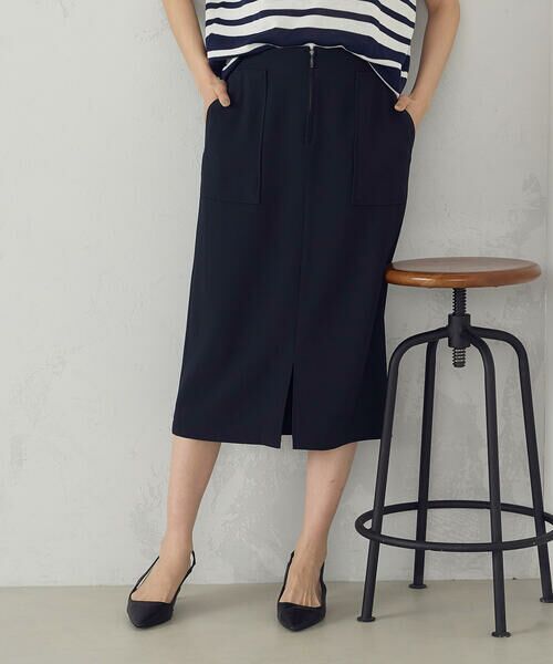 COMME CA ISM / コムサイズム ミニ・ひざ丈スカート | ポリエステルドライツイル　タイトスカート | 詳細8