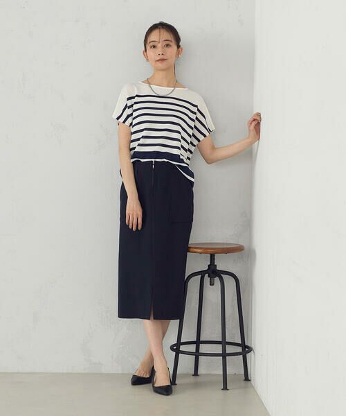 COMME CA ISM / コムサイズム ミニ・ひざ丈スカート | ポリエステルドライツイル　タイトスカート | 詳細5