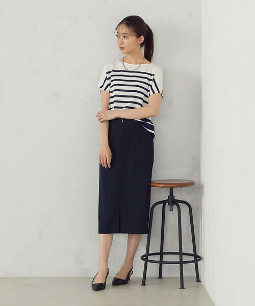 COMME CA ISM / コムサイズム ミニ・ひざ丈スカート | ポリエステルドライツイル　タイトスカート | 詳細6