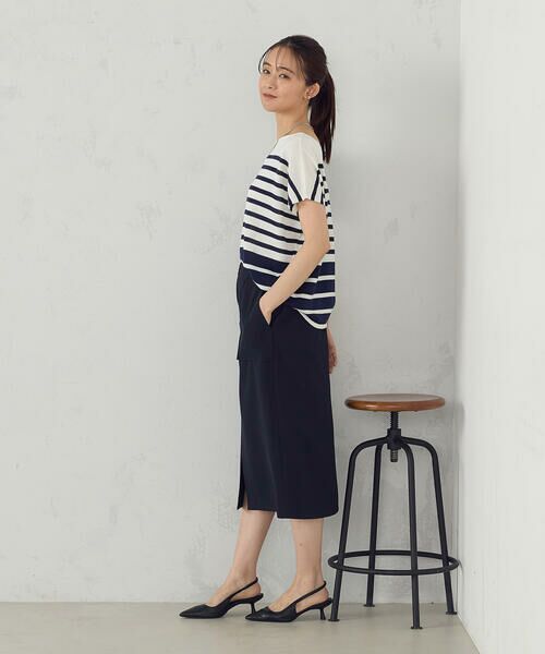 COMME CA ISM / コムサイズム ミニ・ひざ丈スカート | ポリエステルドライツイル　タイトスカート | 詳細7