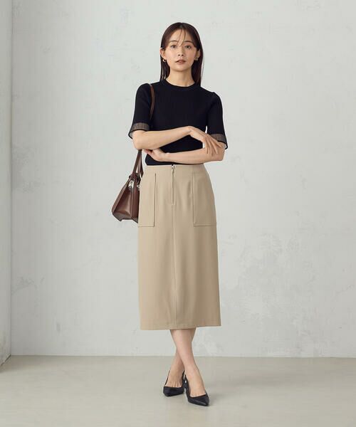 COMME CA ISM / コムサイズム ミニ・ひざ丈スカート | ポリエステルドライツイル　タイトスカート | 詳細11