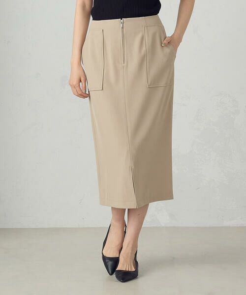 COMME CA ISM / コムサイズム ミニ・ひざ丈スカート | ポリエステルドライツイル　タイトスカート | 詳細12