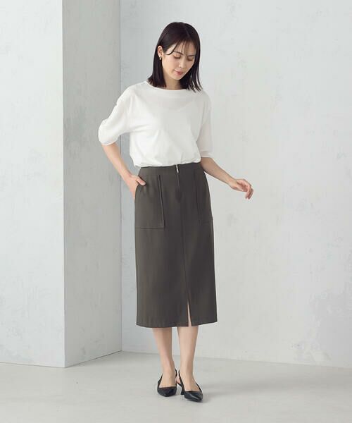 COMME CA ISM / コムサイズム ミニ・ひざ丈スカート | ポリエステルドライツイル　タイトスカート | 詳細15