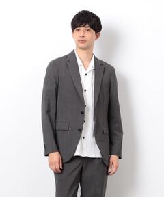 COMME CA ISM / コムサイズム テーラードジャケット | 【セットアップ対応】リネンライク ポリエステル ジャケット