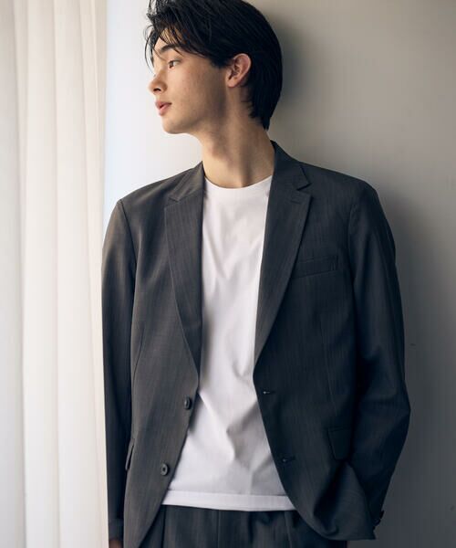 COMME CA ISM / コムサイズム テーラードジャケット | 【セットアップ対応】リネンライク ポリエステル ジャケット | 詳細21