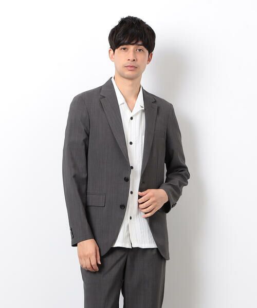 COMME CA ISM / コムサイズム テーラードジャケット | 【セットアップ対応】リネンライク ポリエステル ジャケット | 詳細24