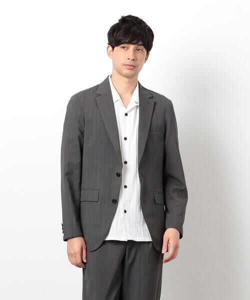 COMME CA ISM / コムサイズム テーラードジャケット | 【セットアップ対応】リネンライク ポリエステル ジャケット | 詳細25