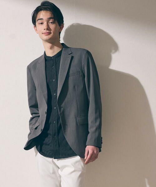 COMME CA ISM / コムサイズム テーラードジャケット | 【セットアップ対応】リネンライク ポリエステル ジャケット | 詳細22