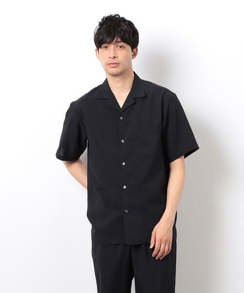 COMME CA ISM / コムサイズム シャツ・ブラウス | 【セットアップ対応】リネンライク ポリエステル オープンカラーシャツ | 詳細5