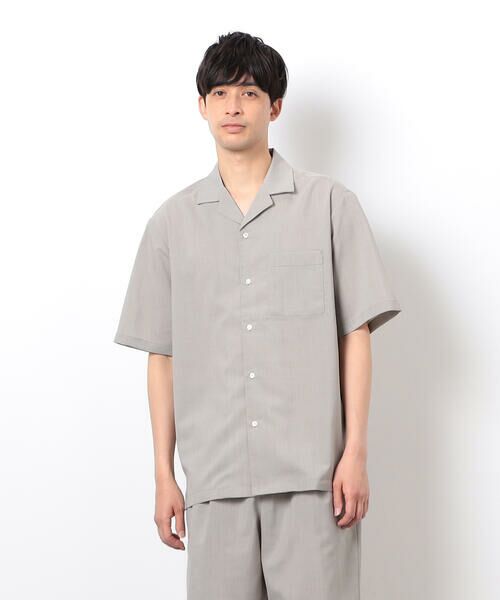 COMME CA ISM / コムサイズム シャツ・ブラウス | 【セットアップ対応】リネンライク ポリエステル オープンカラーシャツ | 詳細9