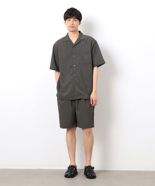 COMME CA ISM / コムサイズム シャツ・ブラウス | 【セットアップ対応】リネンライク ポリエステル オープンカラーシャツ | 詳細12