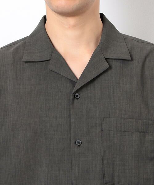 COMME CA ISM / コムサイズム シャツ・ブラウス | 【セットアップ対応】リネンライク ポリエステル オープンカラーシャツ | 詳細18