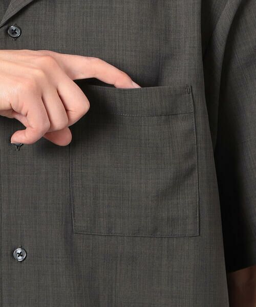 COMME CA ISM / コムサイズム シャツ・ブラウス | 【セットアップ対応】リネンライク ポリエステル オープンカラーシャツ | 詳細19