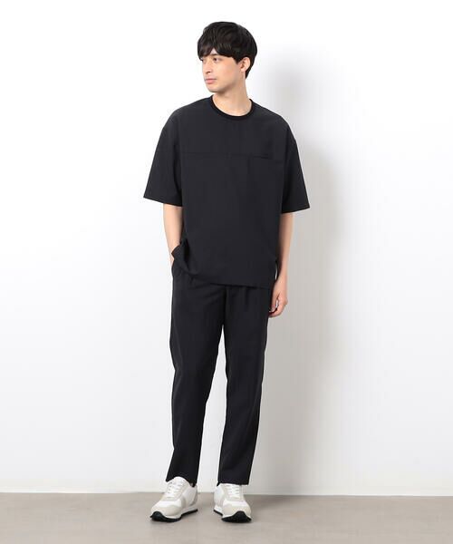 COMME CA ISM / コムサイズム その他パンツ | 【セットアップ対応】リネンライク ポリエステル テーパードパンツ | 詳細1
