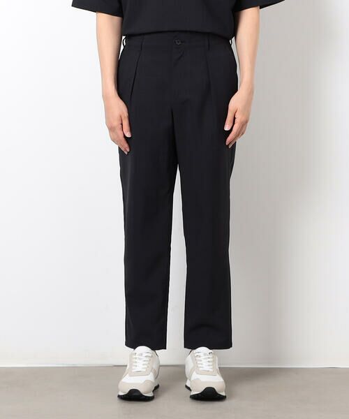 COMME CA ISM / コムサイズム その他パンツ | 【セットアップ対応】リネンライク ポリエステル テーパードパンツ | 詳細5