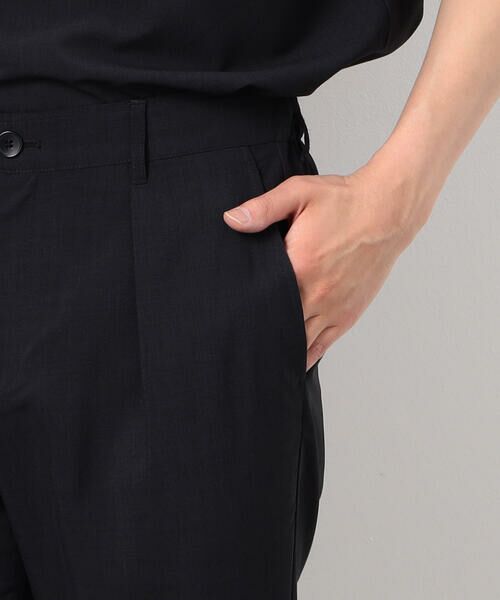 COMME CA ISM / コムサイズム その他パンツ | 【セットアップ対応】リネンライク ポリエステル テーパードパンツ | 詳細10