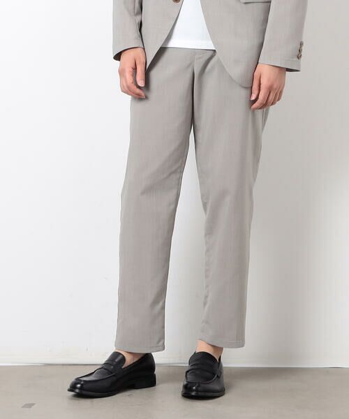 COMME CA ISM / コムサイズム その他パンツ | 【セットアップ対応】リネンライク ポリエステル テーパードパンツ | 詳細14