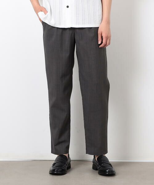 COMME CA ISM / コムサイズム その他パンツ | 【セットアップ対応】リネンライク ポリエステル テーパードパンツ | 詳細20