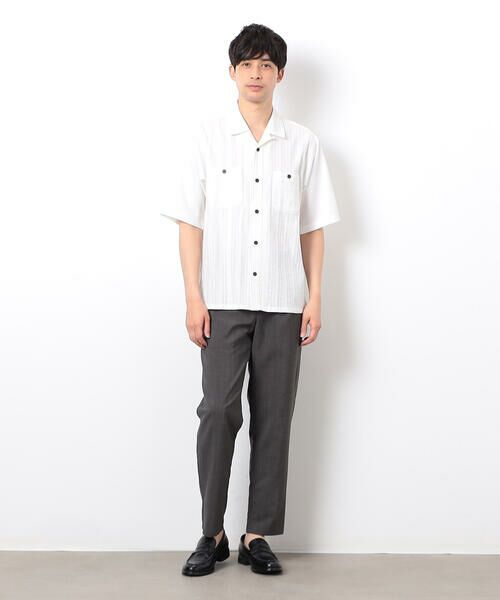 COMME CA ISM / コムサイズム その他パンツ | 【セットアップ対応】リネンライク ポリエステル テーパードパンツ | 詳細17