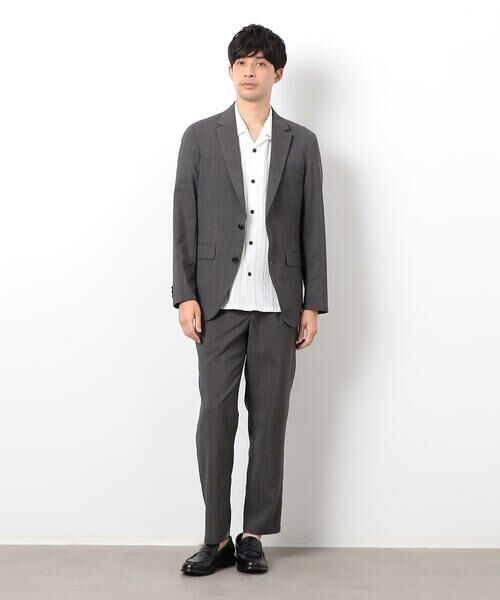 COMME CA ISM / コムサイズム その他パンツ | 【セットアップ対応】リネンライク ポリエステル テーパードパンツ | 詳細18