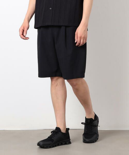 COMME CA ISM / コムサイズム ショート・ハーフ・半端丈パンツ | 【セットアップ対応】リネンライク ポリエステル ショートパンツ | 詳細3