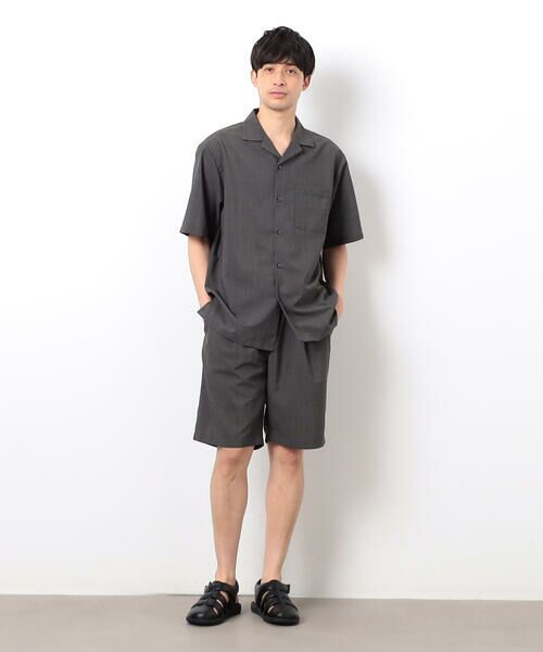 COMME CA ISM / コムサイズム ショート・ハーフ・半端丈パンツ | 【セットアップ対応】リネンライク ポリエステル ショートパンツ | 詳細12