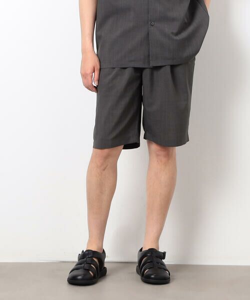 COMME CA ISM / コムサイズム ショート・ハーフ・半端丈パンツ | 【セットアップ対応】リネンライク ポリエステル ショートパンツ | 詳細14