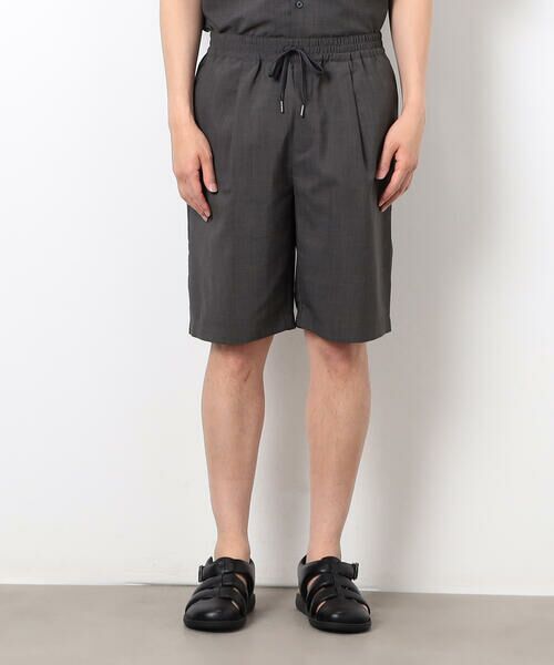 COMME CA ISM / コムサイズム ショート・ハーフ・半端丈パンツ | 【セットアップ対応】リネンライク ポリエステル ショートパンツ | 詳細15