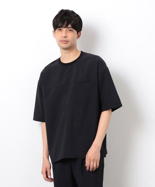 COMME CA ISM / コムサイズム Tシャツ | 【セットアップ対応】リネンライク ポリエステル 布帛Ｔシャツ | 詳細3