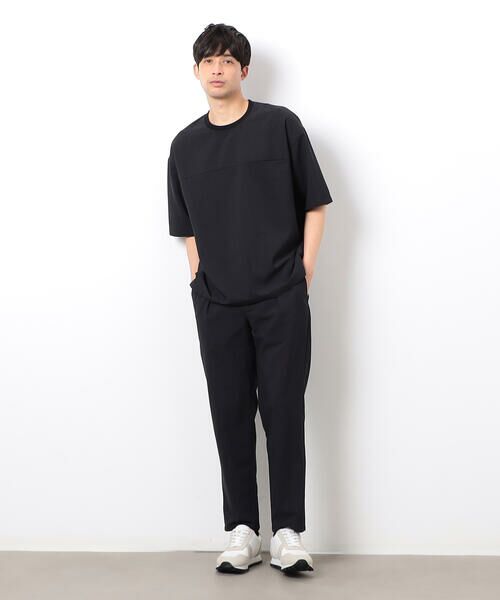 COMME CA ISM / コムサイズム Tシャツ | 【セットアップ対応】リネンライク ポリエステル 布帛Ｔシャツ | 詳細2