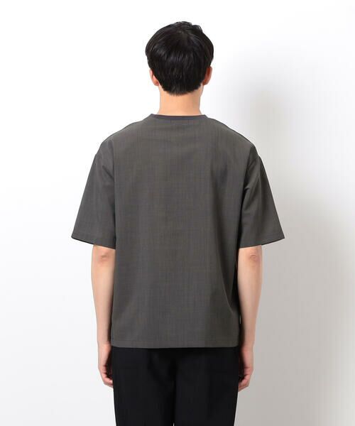 COMME CA ISM / コムサイズム Tシャツ | 【セットアップ対応】リネンライク ポリエステル 布帛Ｔシャツ | 詳細19