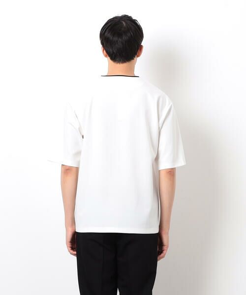 COMME CA ISM / コムサイズム Tシャツ | 半袖 フェイクレイヤード キーネックＴシャツ | 詳細8