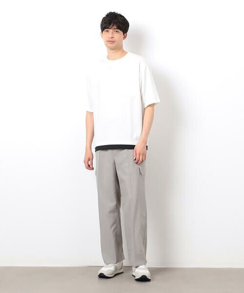 COMME CA ISM / コムサイズム Tシャツ | 半袖 フェイクレイヤード クルーネックＴシャツ | 詳細1