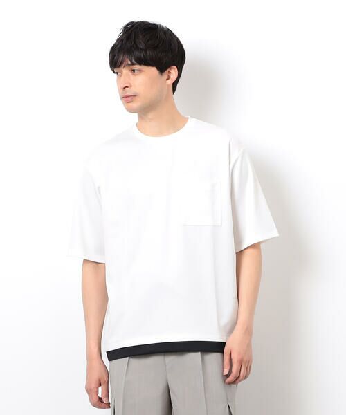COMME CA ISM / コムサイズム Tシャツ | 半袖 フェイクレイヤード クルーネックＴシャツ | 詳細2