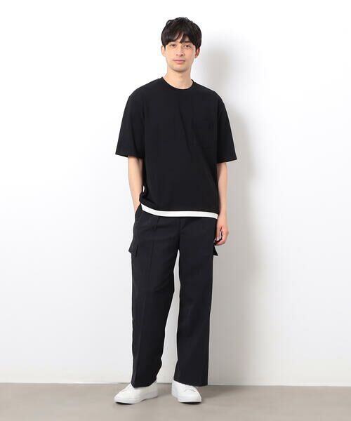 COMME CA ISM / コムサイズム Tシャツ | 半袖 フェイクレイヤード クルーネックＴシャツ | 詳細5