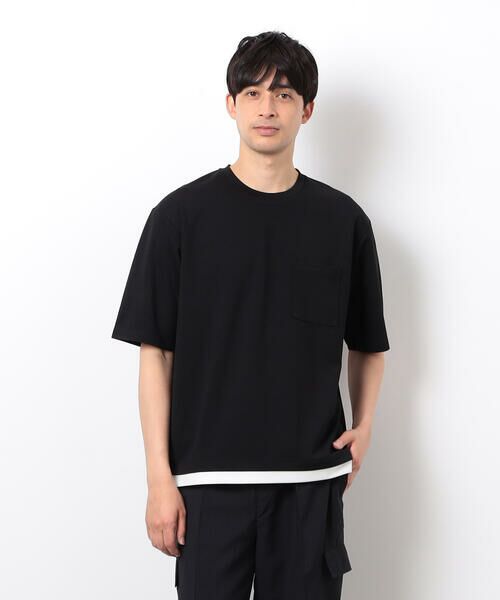 COMME CA ISM / コムサイズム Tシャツ | 半袖 フェイクレイヤード クルーネックＴシャツ | 詳細6