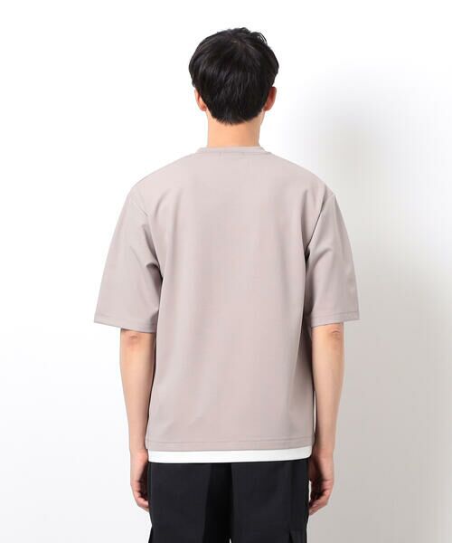 COMME CA ISM / コムサイズム Tシャツ | 半袖 フェイクレイヤード クルーネックＴシャツ | 詳細15