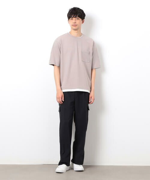 COMME CA ISM / コムサイズム Tシャツ | 半袖 フェイクレイヤード クルーネックＴシャツ | 詳細9