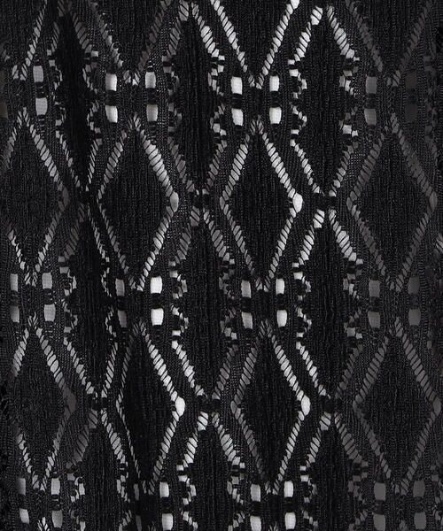 COMME CA ISM / コムサイズム シャツ・ブラウス | 透かし柄レース オープンカラーシャツ | 詳細4