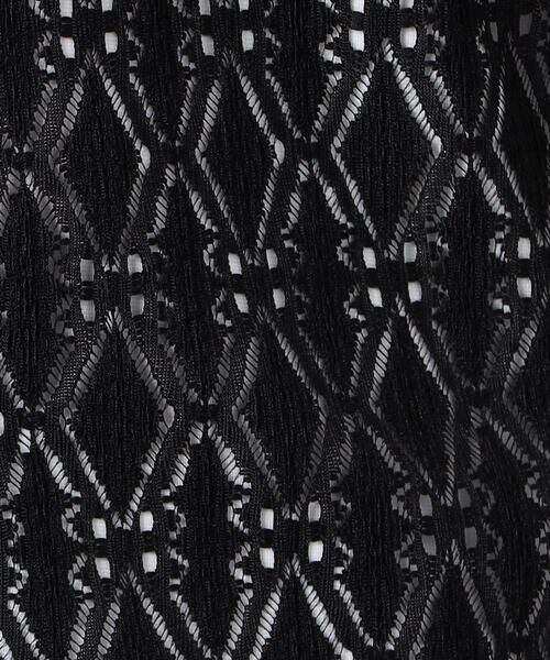 COMME CA ISM / コムサイズム シャツ・ブラウス | 透かし柄レース 五分袖 バンドカラーシャツ | 詳細12