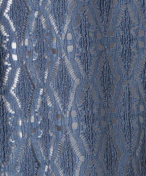 COMME CA ISM / コムサイズム シャツ・ブラウス | 透かし柄レース 五分袖 バンドカラーシャツ | 詳細17