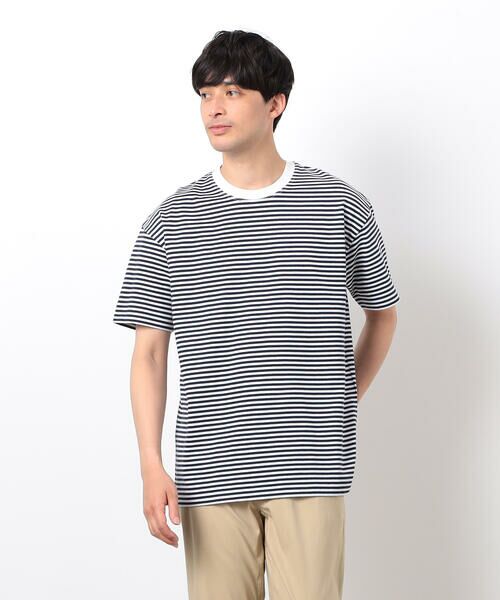COMME CA ISM / コムサイズム Tシャツ | 【コットン100%】USAコットン ボーダーTシャツ | 詳細14