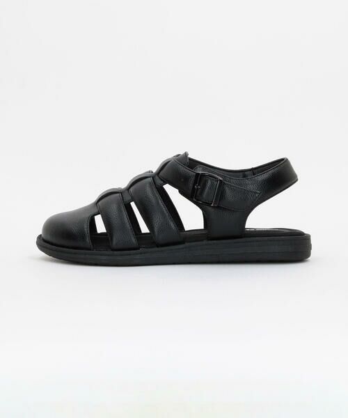 GIORGIO ARMANI 牛革グルカサンダル　サイズ10 ネイビー新品タグ付 GIORGIO ARMANI 牛革グルカサンダル サイズ10 ネイビー新品タグ